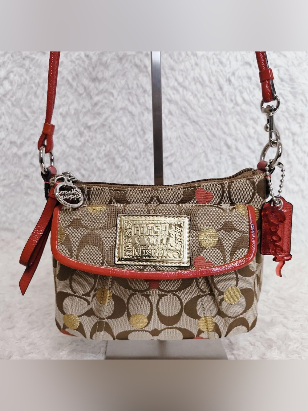 Coach Poppy Secret Admirer Signature Crossbody Bag( Special Edition)